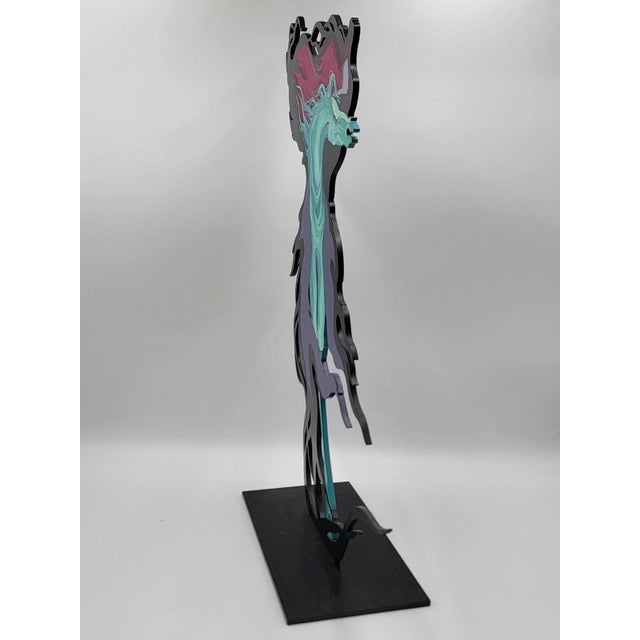 Rare Ltd Edition Bonnie Leibowitz Hand Painted Acrylic on Cast Iron 26/50. 24 In For Sale In Houston - Image 6 of 12