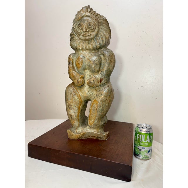 Up for sale is a unique piece of Canadian Inuit art sculpted in a gigantic scale. Handmade by artist J. Christensen, this...