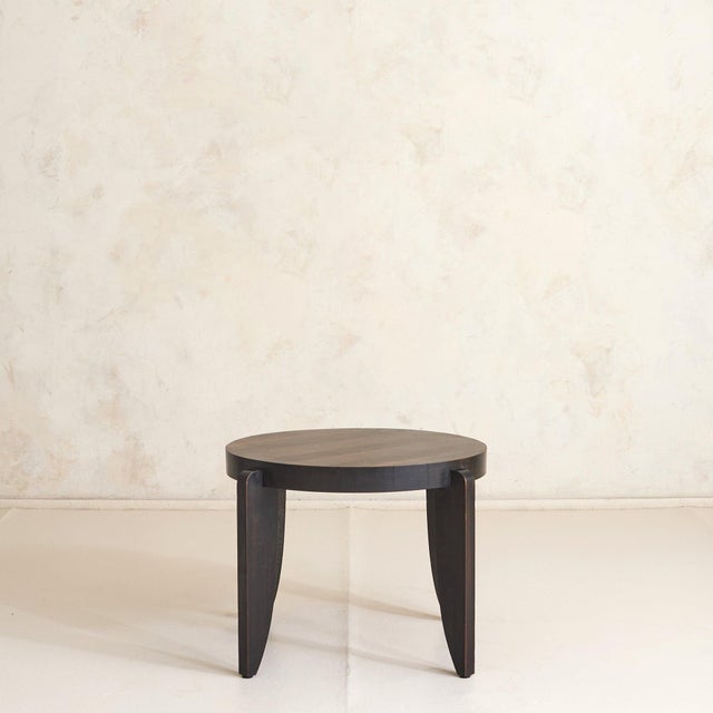 Art Deco French Art Deco Round Wood Coffee Table, 1940s For Sale - Image 3 of 11