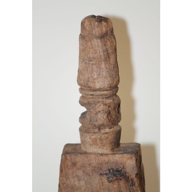 A Pair of Architectural Salvaged Wood Sculptures For Sale - Image 9 of 14