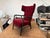 Mid-Century Modern 1940s Wingback Armchair Attributed to Eva & Nils Koppel for Slagelse Møbelværk, Denmark, Mohair For Sale - Image 3 of 18