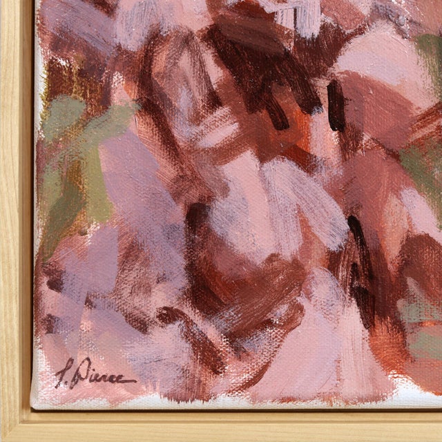 Textile Calico Basin - Framed Contemporary Desert Landscape Painting on Canvas by Taylor Pierce For Sale - Image 7 of 9