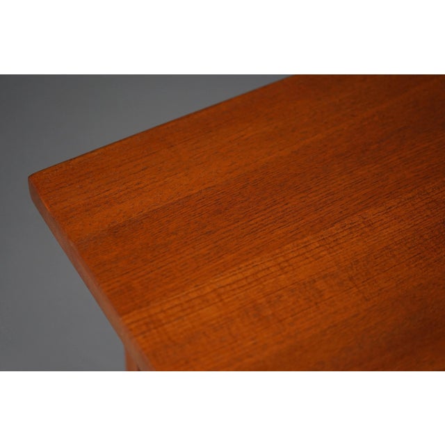 Wood Solid Teak Coffee Table by Niels Bach, 1970s For Sale - Image 7 of 9