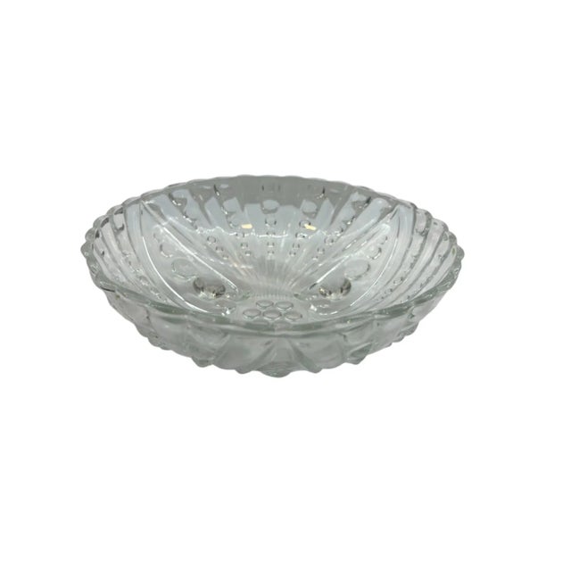 Glass Mid 20th Century Anchor Hocking Oyster Bowl For Sale - Image 7 of 8