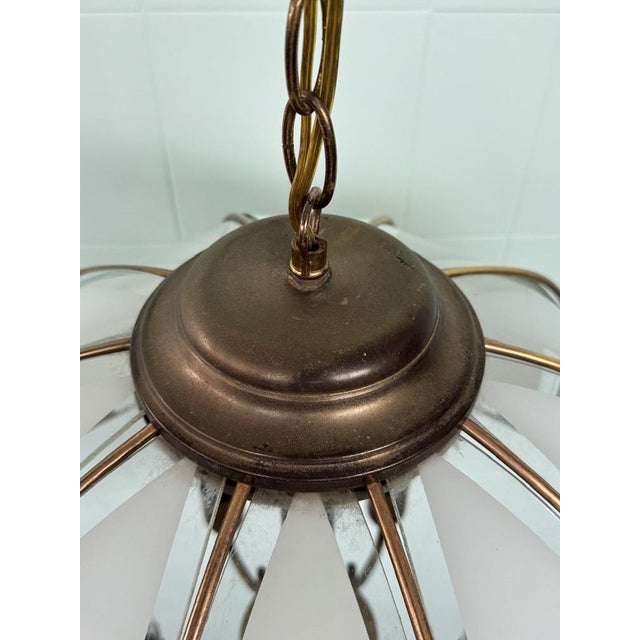 Vintage Italian Hollywood Regency Style Pendant Light, 1960s For Sale - Image 18 of 18
