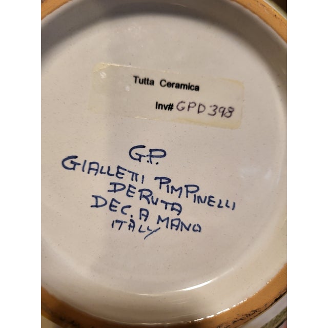 1990s Deruta Italy Serving Bowl Vessel For Sale - Image 9 of 12