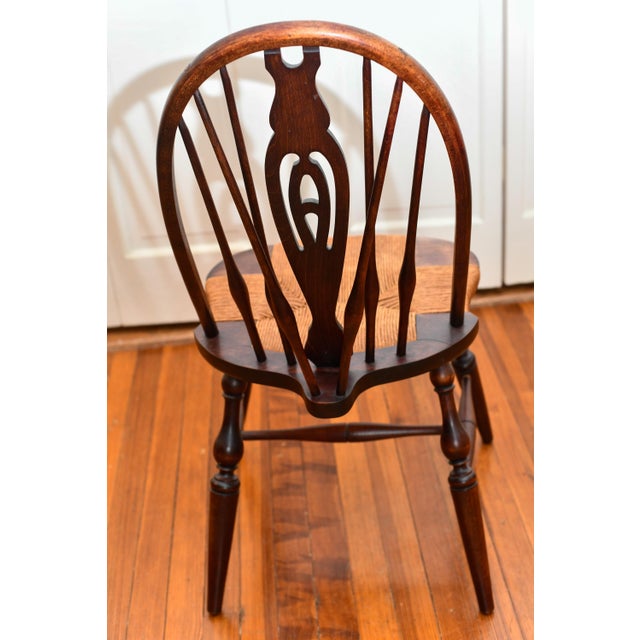 1910s 1910s Hoop Back Windsor Chair With Thrush Seat For Sale - Image 5 of 6