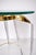 Italian Acrylic and Brass Side Table, 1960s For Sale - Image 9 of 15