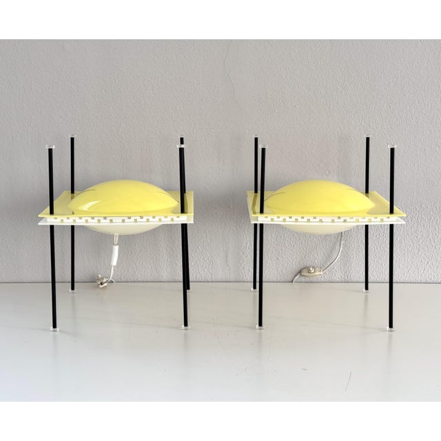 Mid-Century Italian Mod. 12639 Palafitta Table Lamps by Ettore Sottsass for Arredoluce, 1957, Set of 2 For Sale - Image 16 of 18