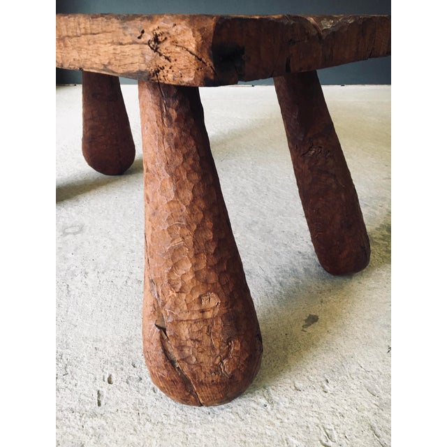 Brutalist Handcafted Carved Oak Coffee Table, Belgium, 1960s For Sale - Image 18 of 18