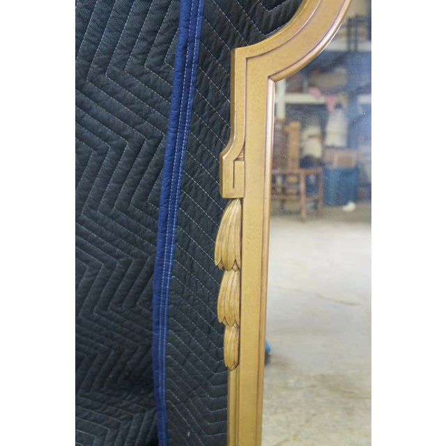 Mid 20th Century 20th Century French Neoclassical Gold Over Mantel Wall Hanging Bathroom Mirror For Sale - Image 5 of 8