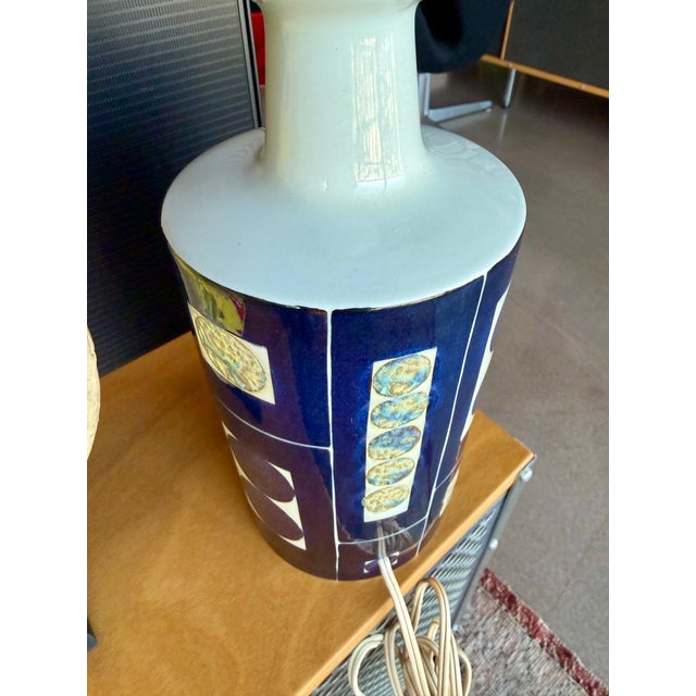 1967 Royal Copenhagen Ceramic Table Lamp Inge-Lise Koefoed Fog & Mørup Danish Modern Midcentury For Sale - Image 10 of 14