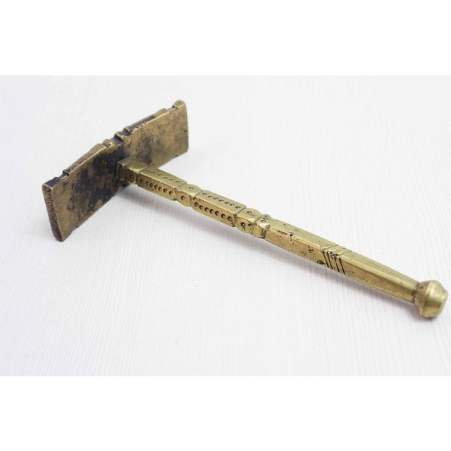 Metal Antique North Africa Tuareg Sugar Hammer, 1890s For Sale - Image 7 of 11