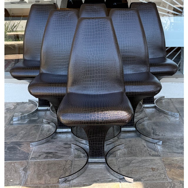 Design Plus Gallery presents a Set of Six Betty Dining Room Chairs from Cattelan Italia. These chairs are a unique and...