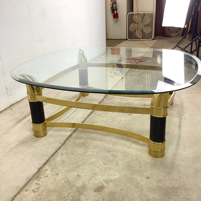 Tommaso Barbi Vintage Modern Tusk Coffee Table After Tommaso Barbi For Sale - Image 4 of 12