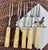 Antique Primitive Two-Tine Forks With Bone-Style Handles - Set of 5 For Sale - Image 4 of 5