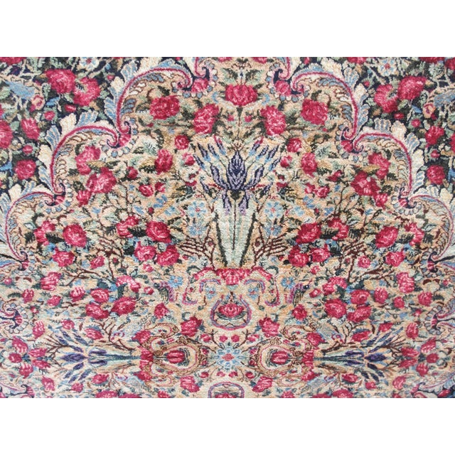 Antique Persian Kerman Laver Carpet, Circa 1920s, 8'8" X 14'9" For Sale In Chicago - Image 6 of 14