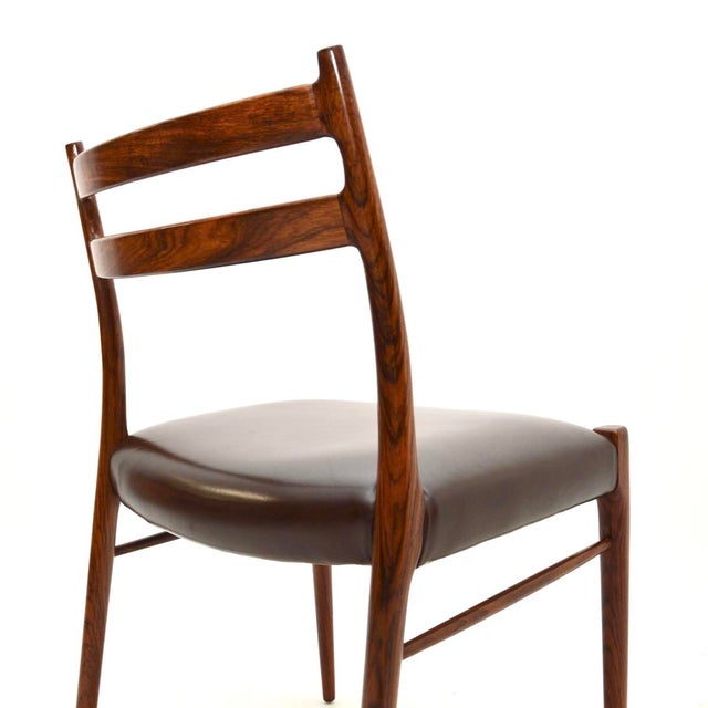 Danish Dining Chairs attributed to Arne Wahl Iversen, 1960s, Set of 4 For Sale - Image 9 of 11