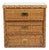 Vintage Coastal Braided Rattan Chest of Drawers For Sale