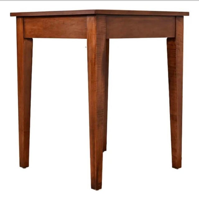 Arts & Crafts 1990s Ethan Allen Arts and Crafts Shaker Cherry Wood Occasional Side Table or Tea Table For Sale - Image 3 of 8