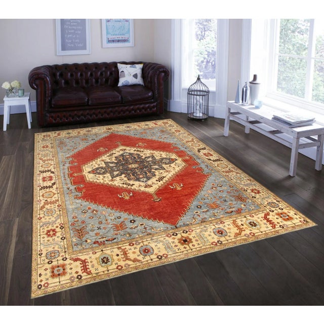 Pasargad Home Serapi Area Rug - 12′2″ × 15′2″ For Sale - Image 4 of 4