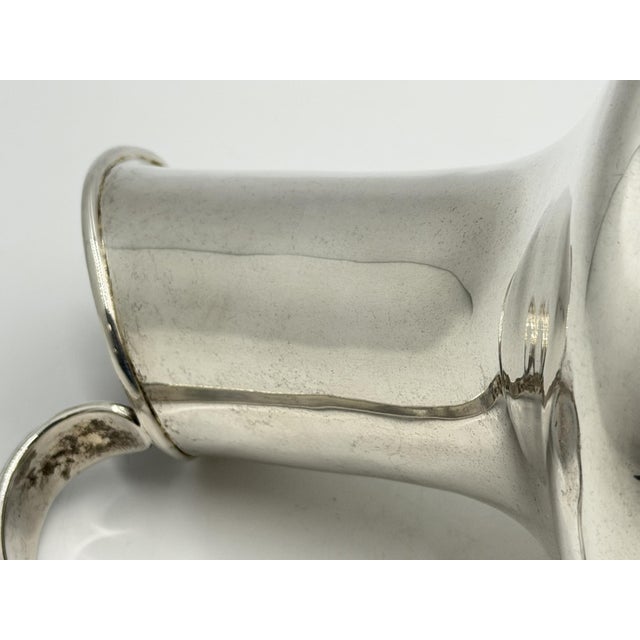 Vintage Los Castillo Taxco Silver Plate, Malachite & Lapis Lazuli Water Pitcher For Sale - Image 13 of 18