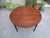 Brown Wooden Dining Table with Extendable Round Top, 1950s For Sale - Image 8 of 10