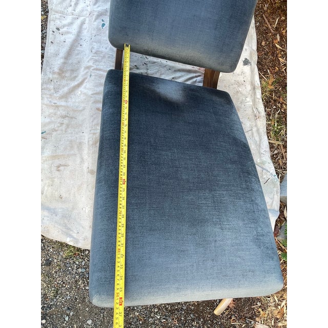 1980s Adrian Pearsall Style Sculptural Walnut Rocking Chaise Lounge For Sale - Image 10 of 11