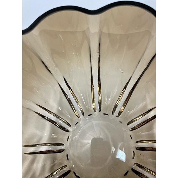 Fluted Glass Bowl For Sale - Image 4 of 6