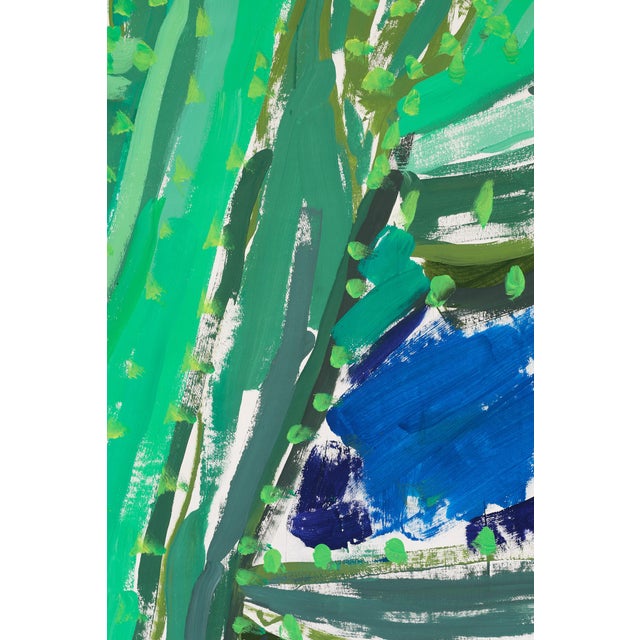 Impressionist "And I Feel Powerless to Stop It, and That This City Is Doing It to Me" Large Cacti Acrylic Painting by Simon Findlay For Sale - Image 3 of 12