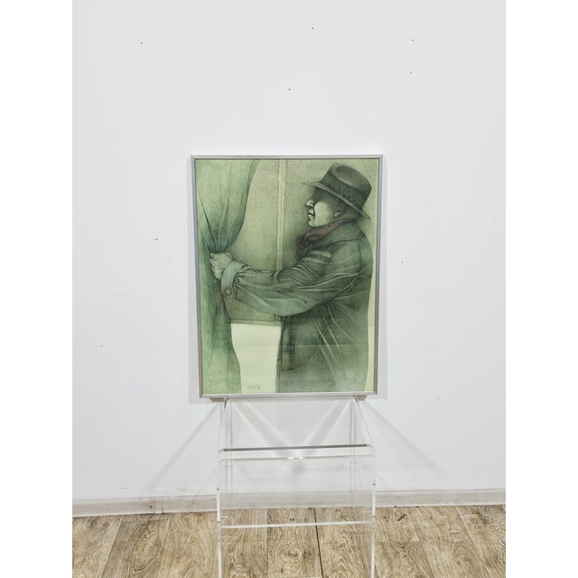 Bruno Bruni, Hinter dem Vorhang, 1979, Lithograph, Framed For Sale - Image 4 of 17