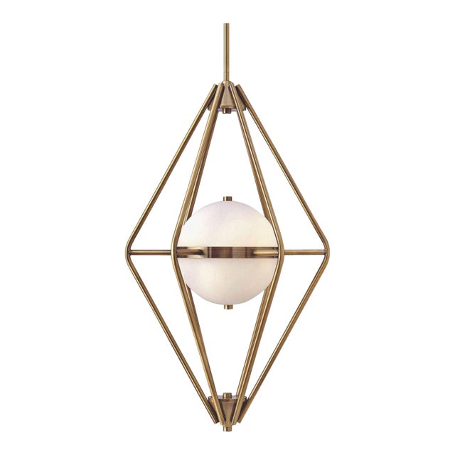 2 Large Brass Spectra Pendant Lights For Sale