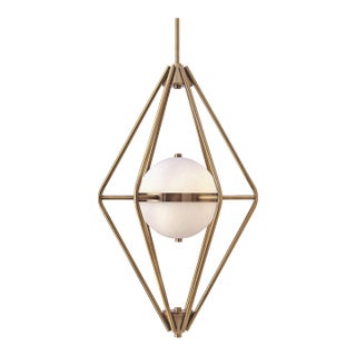 Large Brass Spectra Pendant Light For Sale