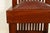 Brown Frank Lloyd Wright Style Arts & Crafts Mahogany Monumental High Back Side Chair or Dining Chair For Sale - Image 8 of 13