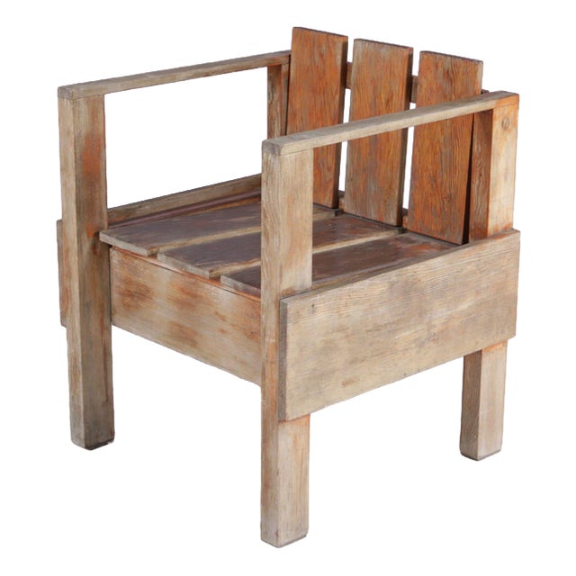 Teak Side Chair in the style of Rietveld, Netherlands, 1960s For Sale