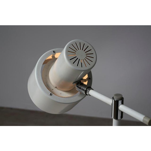 Metal White Lento Desk Lamp attributed to Jo Hammerborg for Fog & Mørup, 1960 For Sale - Image 7 of 11