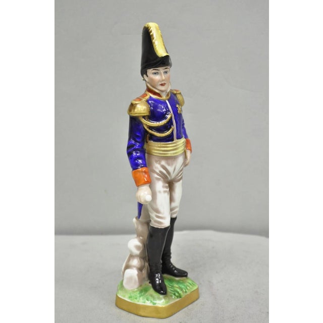 Capodimonte Vintage Capodimonte Italian Porcelain Napoleonic General Figurine Statue 7282- B For Sale - Image 4 of 10