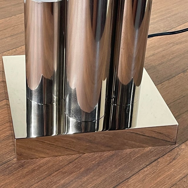 Space Age Table Lamp with Chrome Tubes by VM Designer, 1970s For Sale - Image 15 of 18