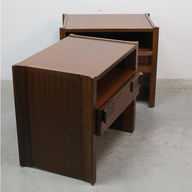 Vintage Small Bedside Tables, 1970s, Set of 2, in Very Good conditions. Designed 1970 to 1979