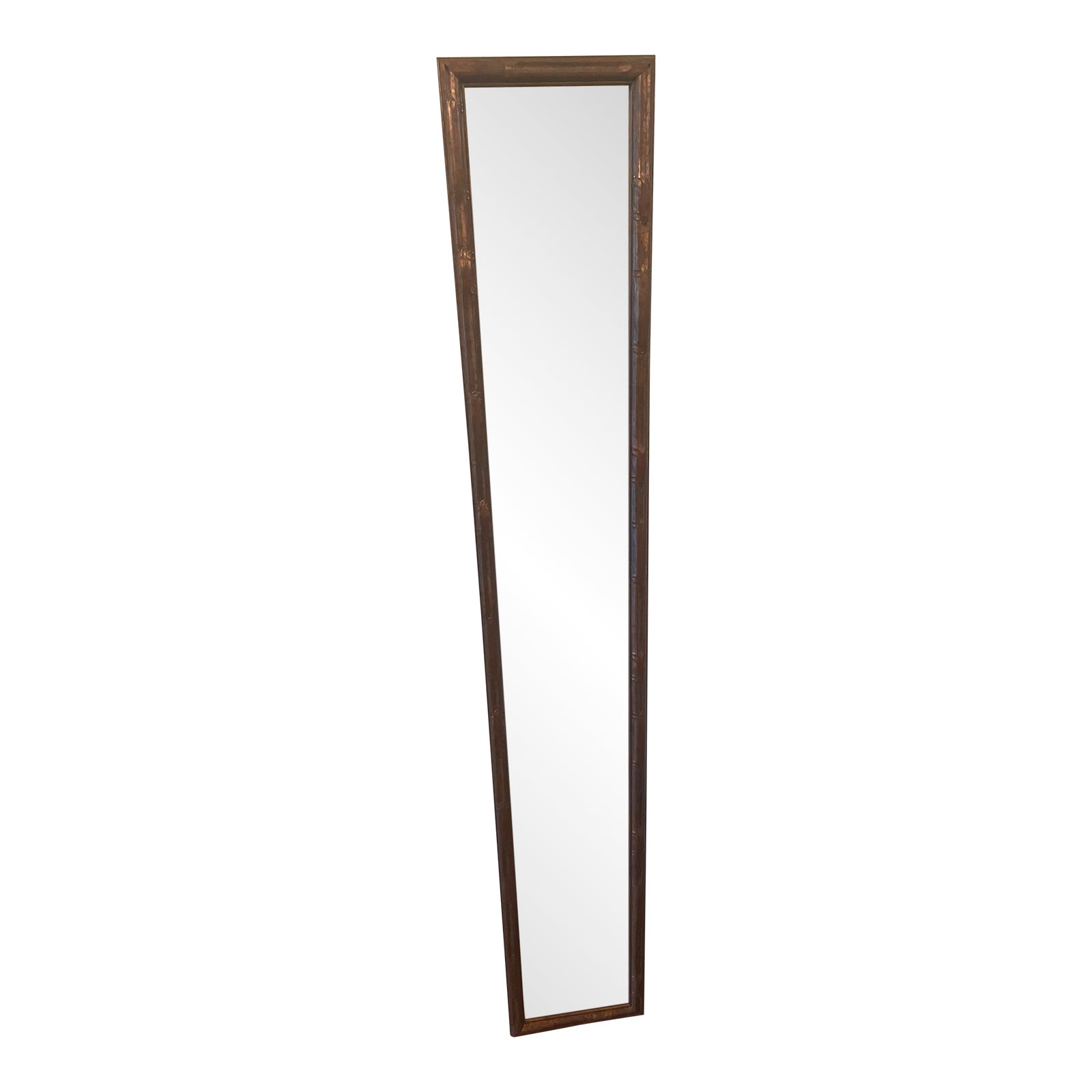 Faux-Bamboo Narrow Mirror | Chairish