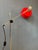 Metal Adjustable Red Floor Lamp in style of Hoogervorst, 1970s For Sale - Image 7 of 11