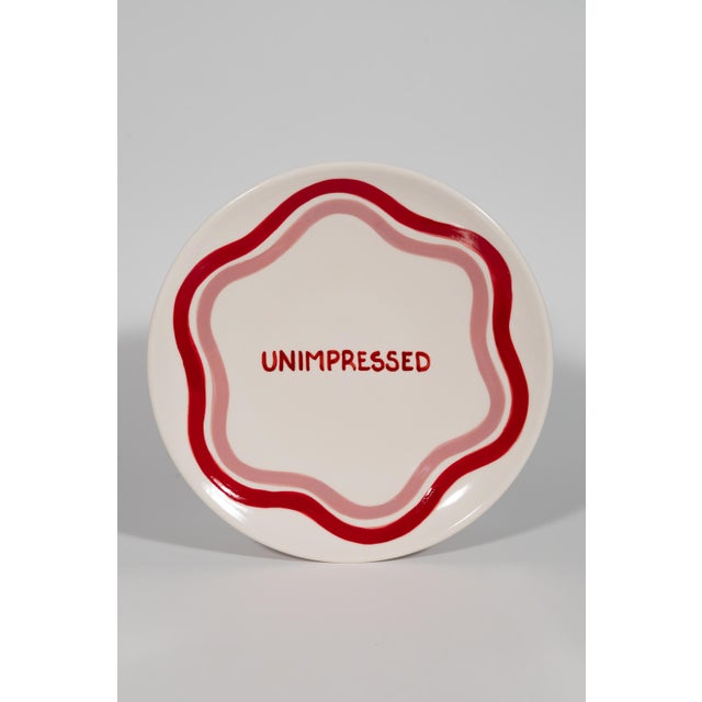 Ceramic Talk of the Table Artisanal Dinner Plates - Set of 4 For Sale - Image 7 of 13