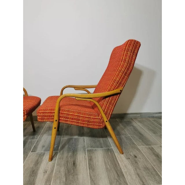 Mid-Century Modern Set of Lounge Chairs by Antonin Suman for Ton For Sale - Image 3 of 18