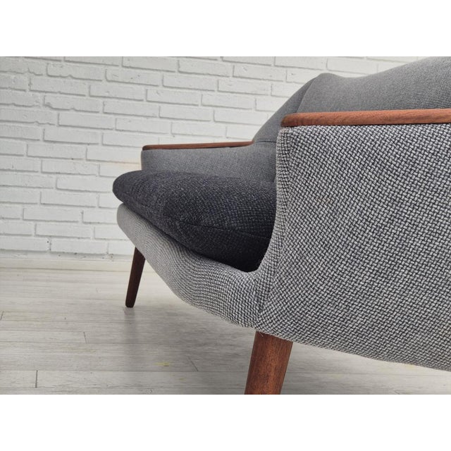 Danish Model 58 Sofa in Wool and Teak by Kurt Østervig, 1960s For Sale - Image 18 of 18