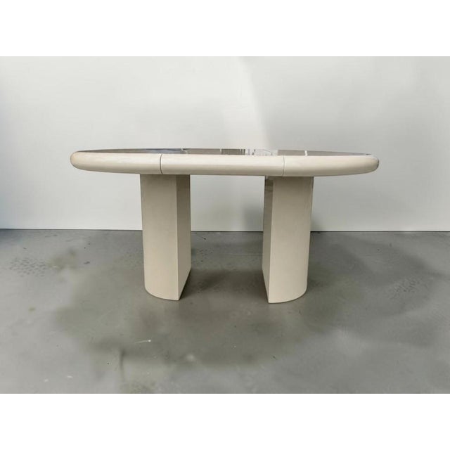 1970s 1970s Karl Springer Style Extending Dining Room Table For Sale - Image 5 of 14