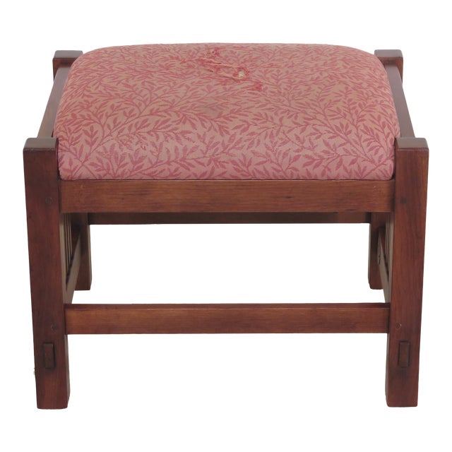 Stickley Mission Style Cherry Ottoman or Footstool Chairish