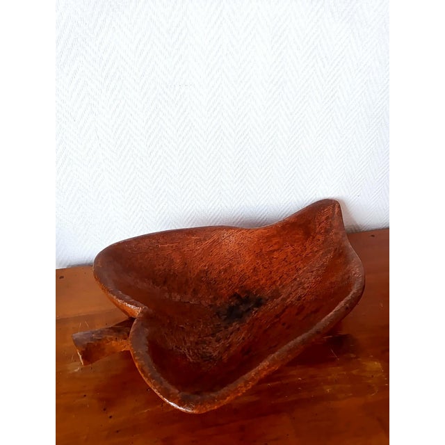 Wood Large Brutalist Wooden Bowl, 1950s For Sale - Image 7 of 14