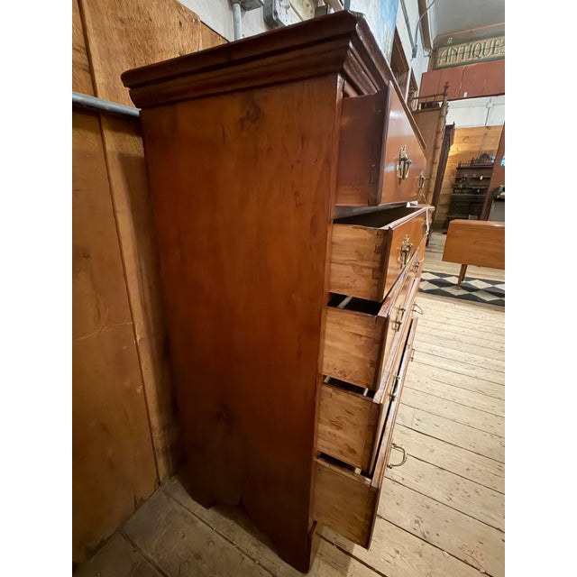 Chestnut Antique Maple Chippendale Style Dresser For Sale - Image 8 of 9
