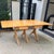 Mid Century Modern Drop Leaf Dining Table & 4 Chairs Believed to be unmarked Heywood-Wakefield, this vintage table and...