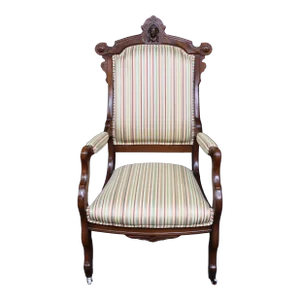 Victorian Walnut Lolling Chair